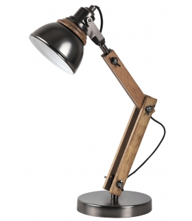 Lampa biurkowa Aksel E14 15W czarna buk Rabalux 4199