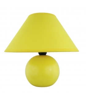 Lampka ceramiczna Ariel E14 40W żółta Rabalux 4905