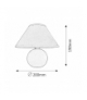 Lampka ceramiczna Ariel E14 40W fioletowa Rabalux 4920