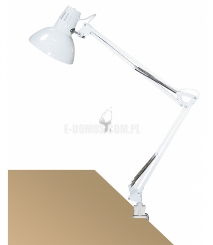 Lampka biurkowa Arno E27 1x60W biała Rabalux 4214