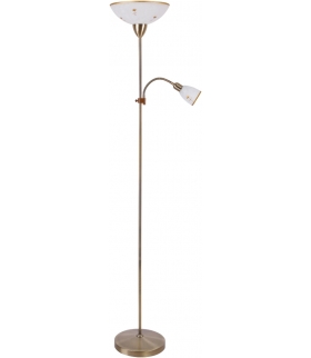 Lampa podłogowa Art E27 G45 60W + E14 40W kwiatki Rabalux 4009