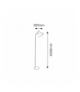 Lampa podłogowa Derek E27 25W popielaty Rabalux 4329