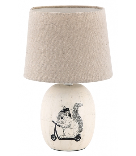 Lampka stołowa Dorka E14 1x 40W kremowa Rabalux 4604