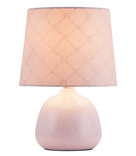 Lampka ceramiczna Ellie E14 40W różany Rabalux 4384