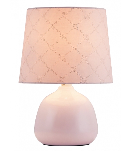 Lampka ceramiczna Ellie E14 40W różany Rabalux 4384