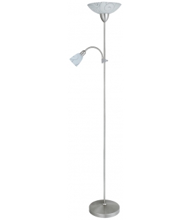 Lampa podłogowa Harmony lux E27 100W+E14 40W chrom saty. Rabalux 4091