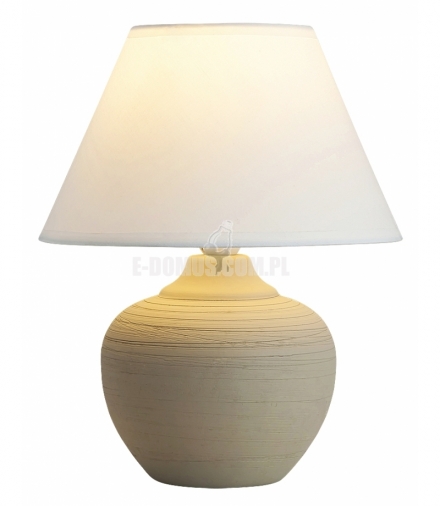 Lampka stołowa Molly E14 1x 40W biała beżowy Rabalux 4391