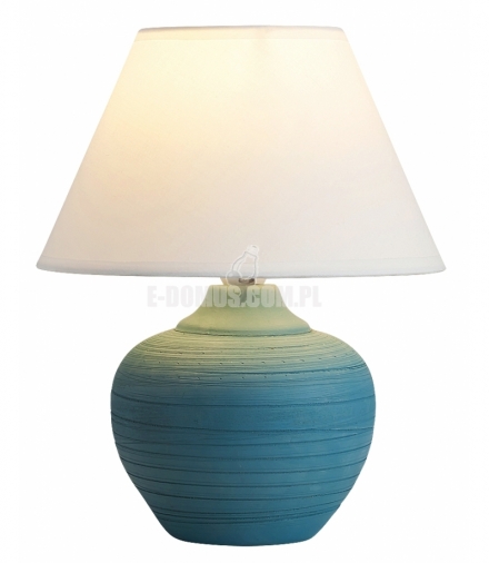 Lampka stołowa Molly E14 1x 40W niebieska biała Rabalux 4392
