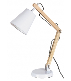 Lampa biurkowa Thomas E-14 ZX MAX 40W biały buk Rabalux 4191