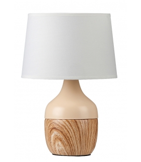 Lampka Yvette E-14 1x max. 40W beżowy biały Rabalux 4370