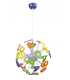 Lampa wisząca ABC E-14 3x40W wielokolor Rabalux 4716