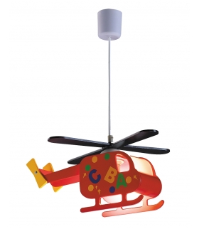 Lampa Helicopter E27 40W czerwony Rabalux 4717