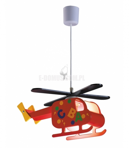Lampa Helicopter E27 40W czerwony Rabalux 4717
