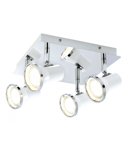 Lampa łazienkowa Steve 4x4, 5W GU10 biel chrom Rabalux 5500