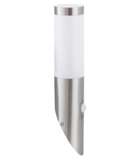 Kinkiet ukośny Inox torch E27 60W z czujnikiem IP44 Rabalux 8266