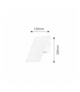 Kinkiet zewnętrzny dolny Nancy LED 8W biały Rabalux 8109