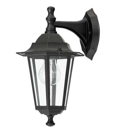 Kinkiet Velence E27 1x60W dolny czarny IP43 Rabalux 8202