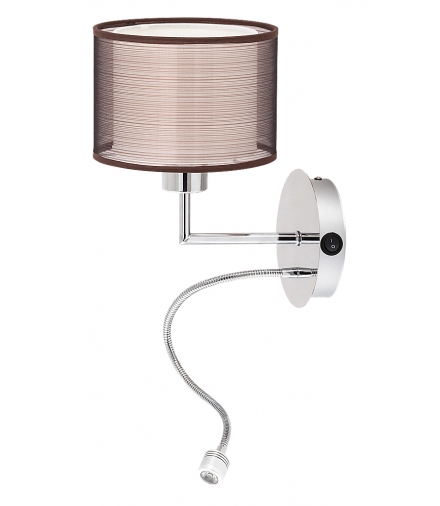 Kinkiet Anastasia LED 1W, E-27, 1 x60W chrom, brązowy Rabalux 2629