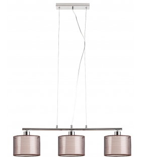 Lampa wisząca Anastasia E-27, 3x60W chrom, brązowy Rabalux 2630