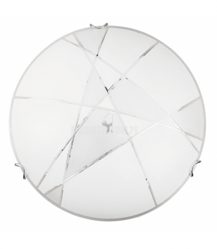 Plafon Eterna D30 E27 1x60W biały przezroczysty Rabalux 3949