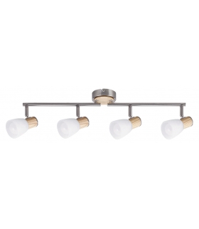 Spot Gavin E-14 4x max 40W satynowy chrom buk Rabalux 6489