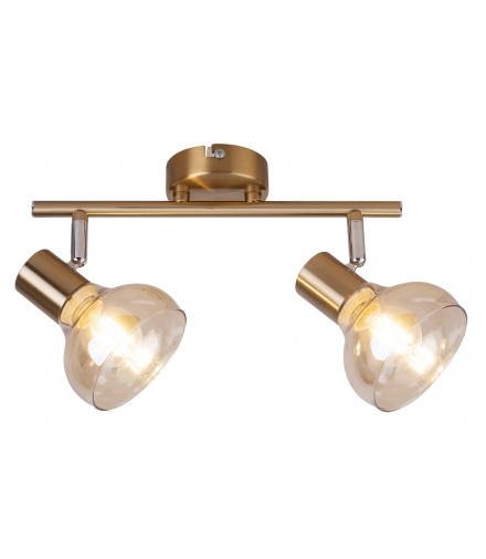 Holly Spot E14 2x max. 40W IP20 antyczne złoto bursztyn Rabalux 5547