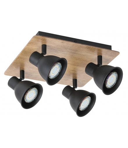Spot Mac GU10 4x35W buk czarny Rabalux 5905