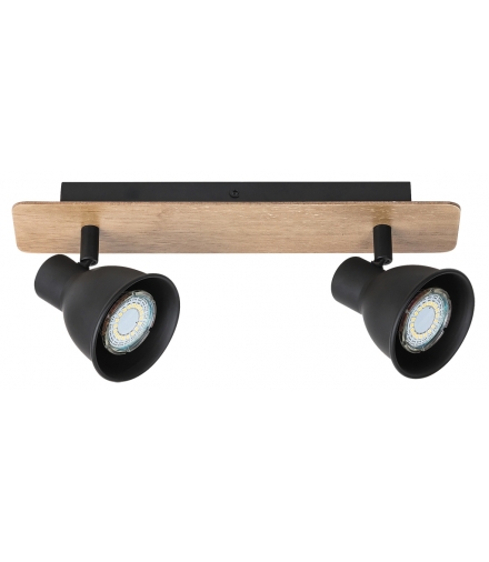 Spot Mac GU10 2x35W buk czarny Rabalux 5903