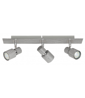 Spot Merkur GU10 3x50W szary dąb Rabalux 6127