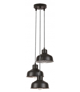 Lampa wisząca Owen E27 3x60W czarny matowy Rabalux 2790
