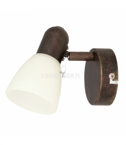 Kinkiet Soma E-14 1x40W brąz antyczny kremowy Rabalux 6591