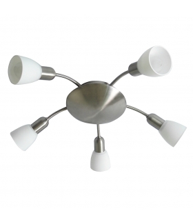 Spot Soma E14 5x40W5-ramien sufit. chrom satyn Rabalux 6305