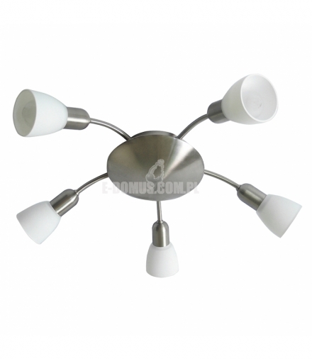 Spot Soma E14 5x40W5-ramien sufit. chrom satyn Rabalux 6305