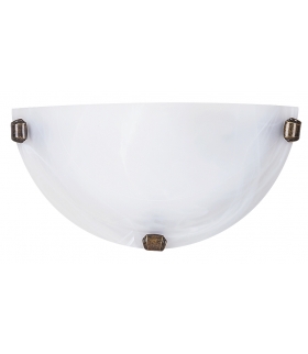 Plafon Alabastro E27 1x60W biały brąz Rabalux 3003