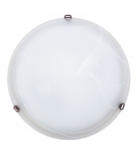 Plafon Alabastro D40 E27 2x60W biała chrom Rabalux 3302