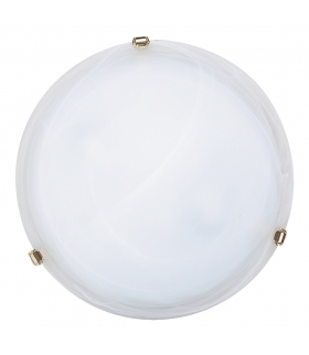 Plafon Alabastro E27 2x60W biały złoty Rabalux 3301