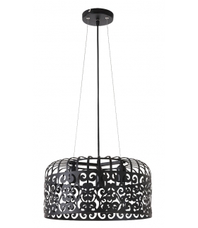 Lampa wisząca Alessandra 3xE-27 60W czarna mat Rabalux 2158