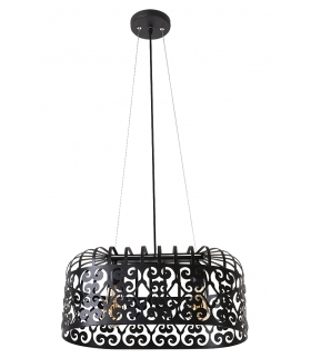 Lampa wisząca Alessandra E-27 2x60W czarna mat Rabalux 2157