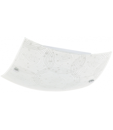 Plafon Andra kwadratowa LED 12W biały chrom Rabalux 3237