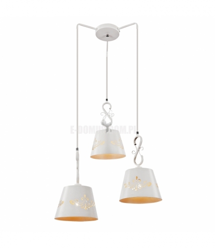 Lampa wisząca Anna E14 3x40W biały matowy Rabalux 2234