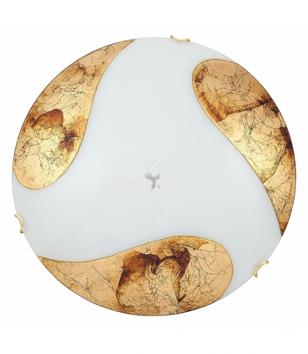 Plafon Art gold E27 2x60W biały,złoty Rabalux 1942