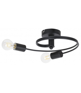 Kinkiet Carly LED E27 2x15W czarny matowy Rabalux 2094