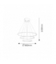 Lampa wisząca Donatella LED 95W biała Rabalux 2545
