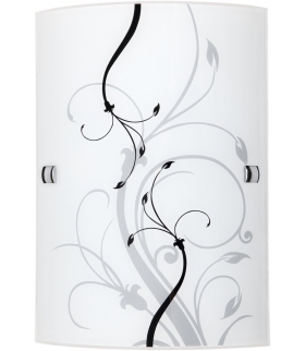 Plafon Elina E27 1x60W czarno-biały Rabalux 3691