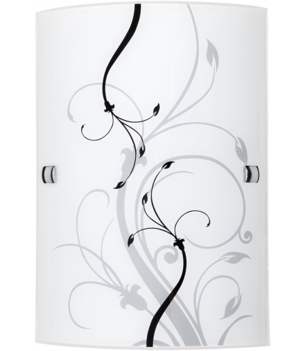 Plafon Elina E27 1x60W czarno-biały Rabalux 3691