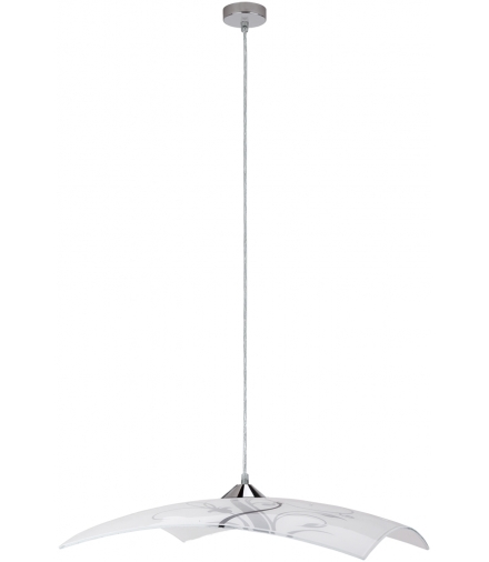Lampa wisząca Elina E27 1x60W 400mm czarno-biały Rabalux 3694