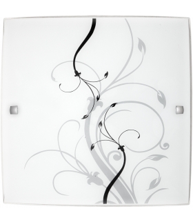 Plafon Elina E27 1x60W 300mm czarno-biały Rabalux 3692