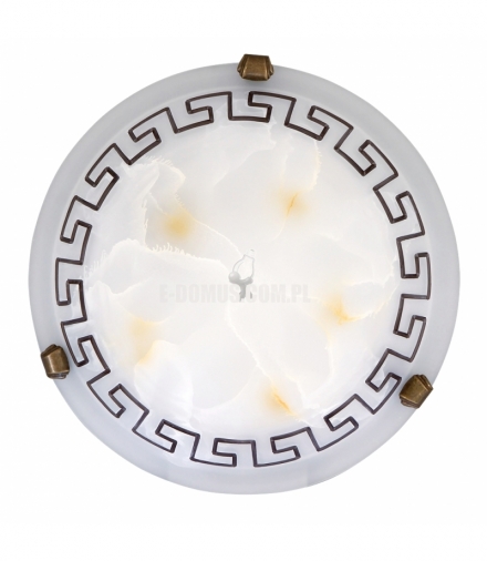 Plafon Etrusco D30 E27 1x60W brązowe uchw Rabalux 7648