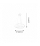 Lampa wisząca Gisele LED 24W biały Rabalux 2266