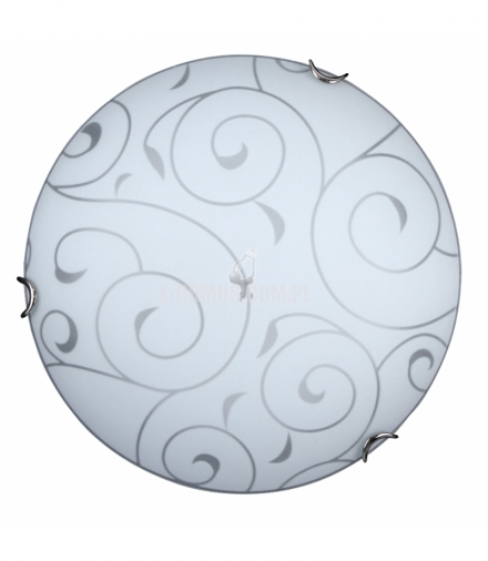 Plafon Harmony lux E27 60W D30 chrom biały Rabalux 3852